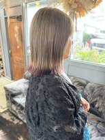 ユイマァル 倉敷店(YUIMARL)&nbsp;ベージュカラー/裾カラーピンク