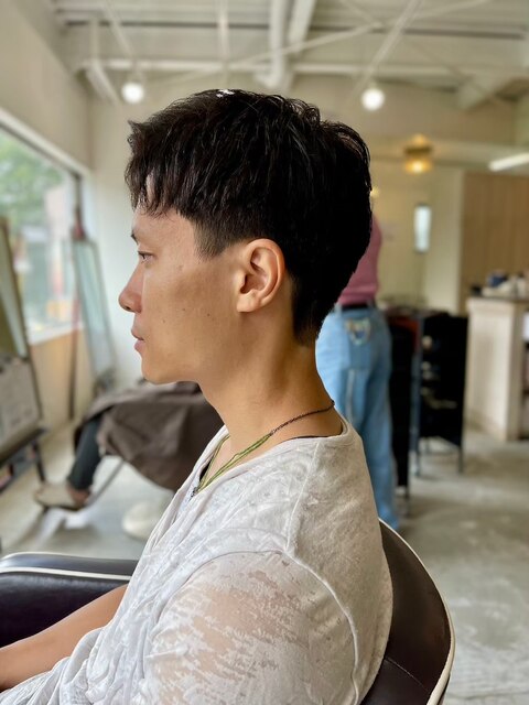 MEN'SHAIRアッシュブラックベリーショートダークアッシュ