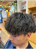 ソフトツイストマッシュ刈り上げツーブロックメンズ美容室札幌