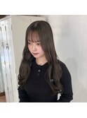 オリーブグレージュ暗髪/韓国/広島/袋町