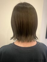 アーサス ヘアー デザイン 国立店(Ursus hair Design by HEADLIGHT) 切りっぱなし外ハネボブ×小顔×オリーブアッシュ