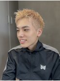 【吉田智哉】スパイキーショート、ハイトーンベージュ