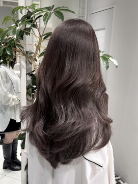 ザックギンザ(ZACC ginza) ラベンダーグレージュ/ロングレイヤー/似合わせカット/暗髪