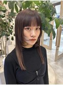 暖色カラー×顔まわりカット#髪質改善