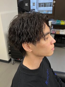 プルーブトウキョウ 渋谷(PROVE TOKYO) 爽やか無造作ビジネスツーブロックツイストスパイラルパーマ