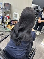 ファビ 渋谷(Fab)&nbsp;くびれヘア/暗めカラー/アプリコットオレンジ/縮毛矯正