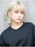 金髪ボブ