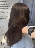 オリーブグレー髪質改善/黒髪/小顔/柏駅柏/縮毛矯正