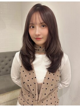 ラヴィズム 長岡店(LUVISM) 韓国/顔周りレイヤー/ダブルカラー/ベージュ/前髪新潟長岡宮関