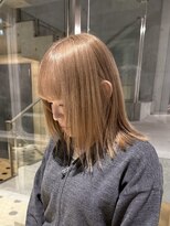 ヲタク(wotaku.)&nbsp;ブロンドベージュハイトーンカラーミルクティーカラーブリーチ