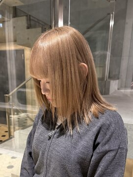 ヲタク(wotaku.) ブロンドベージュハイトーンカラーミルクティーカラーブリーチ