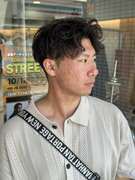 スウェル 船橋店(Swell) MEN’S HAIR/サーフカール/刈り上げセンターパート/船橋