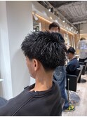 MEN’S HAIR/波巻ツイストスパイラル/フェザーパーマ/眉毛/渋谷
