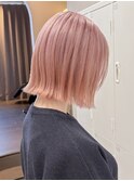 ピンクボブ/ハイトーンピンクカラー