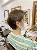 【e-kam】髪質改善カラー×ショートボブ｜ツヤ髪・大人ショート