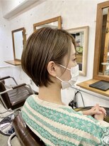 e-kam【エカム】【4月28日OPEN(予定)】 【e-kam】髪質改善カラー×ショートボブ|ツヤ髪・大人ショート