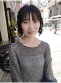 ボブパーマ/暗髪【神戸元町/水原】