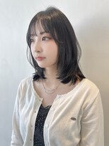 イーストハムアネーロ(EAST HAM anello)&nbsp;透明感グレージュ/レイヤーカット/ミディアム/顔まわりカット