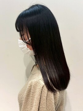 オレンジペコ(orange peco) 髪質改善 顔周りカット ダークアッシュ Aujua 20代