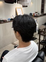 オアゾバーバー(OAZO BARBER)&nbsp;毛流れセンターパート/ニュアンスパーマ/ビジネススタイル