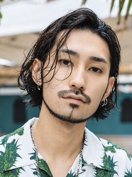 オーシャントーキョーオーバー 渋谷(OCEAN TOKYO OVER) 大人メンズにオススメ 色気シースルーボブ