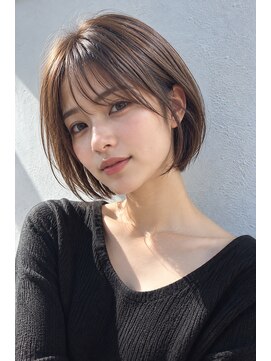 フレイムス ヘアアンドリラックス 大宮東口店(Frames) レイヤーボブ髪型20代30代40代50代前髪あり前髪なし面長丸顔大宮