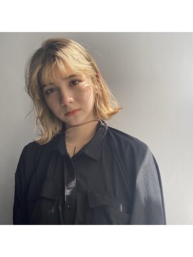 サングース(Sungoose) <sungooseTOKYO>毛先パーマアッシュブラウンネオウルフ