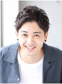 爽やか×アップバング×ツーブロックベリーショート