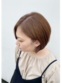 ショートボブ 丸みシルエット