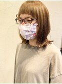 短め前髪×外ハネボブ