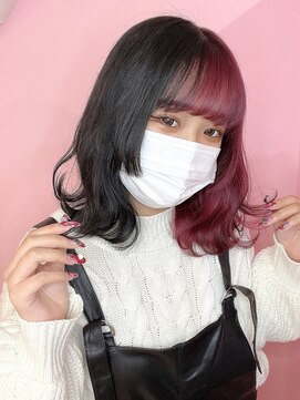 シーズン 大阪(SEASON) 【ダブルカラー】ブラック×ピンク/ツートーン/大阪