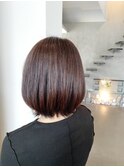 丸みのあるボブ