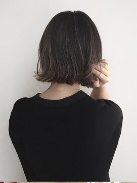 ポリッシュ 東向日店(POLISH) 透明感イルミナカラー/カット/外はねボブ/きりっぱなし