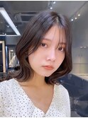 韓国レイヤー/韓国風/ボブ/髪質改善/黒髪/ブリーチなし〔池袋〕