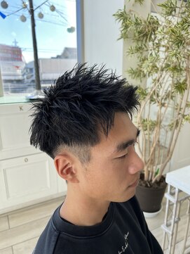 タブー 岐阜店(TABOO) 刈り上げ3mm アップバングショート
