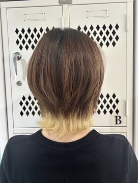 マティーナ ヘアー 池袋(Matina hair) 【ショートウルフ×ミルクティーベージュ】20代30代40代50代