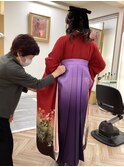 卒業式袴着付けヘアメイク