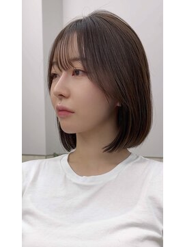 サンド 鹿児島中央(sand) ボブ 韓国ボブ タッセルボブ 切りっぱなしボブ 似合わせ