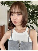 レイヤーカット フェイスレイヤー 切りっぱなしボブ