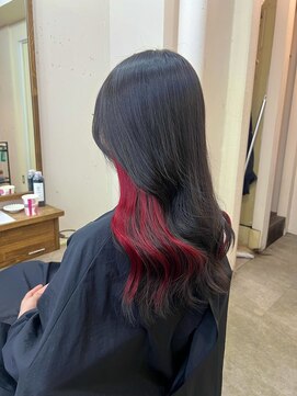 アジールヘア 北千住駅西口店(agir hair) インナーカラー 暖色カラー