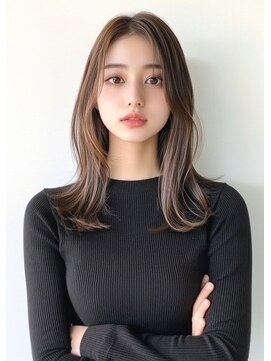 ライズ ネックス ザ サロン 渋谷(LIZE nex the salon) ロングヘア　前髪なし韓国ヘア#10［＃渋谷駅＃韓国＃髪質改善］