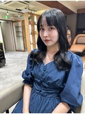 韓国風コテ巻き風パーマ