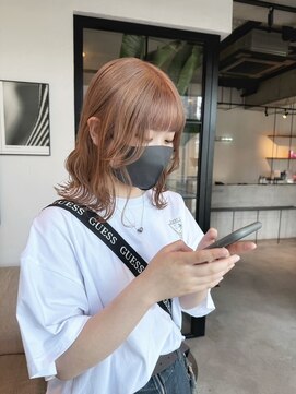 リムレス(LIMLESS) ミルクティーベージュラベンダーピンクダブルカラーブリーチ