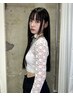 ミディアム方はこちら！【コリエク】羽エクステ60本カラー馴染ませカット無料