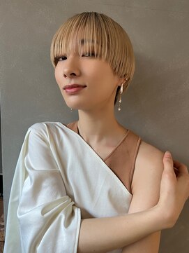 パーク(PARK) マッシュショート×ハイトーンベージュ