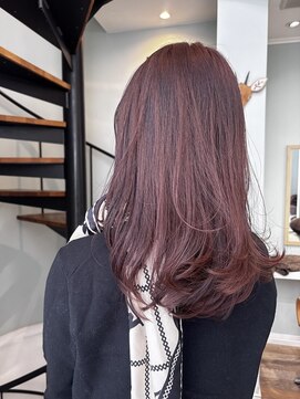 アトリエドゥーディマンシュ atelier doux dimanche ピンクオレンジカラー