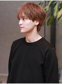 ブリーチ ハイトーン ブラウンベージュ マッシュウルフ 20代30代