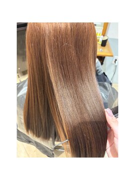 ヴィヴァーク 拝島駅前店(vivarc) 20代30代大人可愛いオレンジブラウンナチュラルヘアー