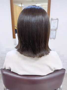 リンクハート(Link Heart) 【白髪ぼかし＊30/40/50代の大人女性へ】切りっぱなしボブ☆