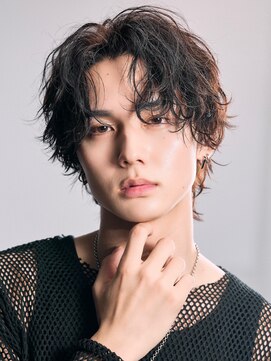 リップスヘアー 渋谷 annex(LIPPS hair) シャドウパーマセンターパートウルフ